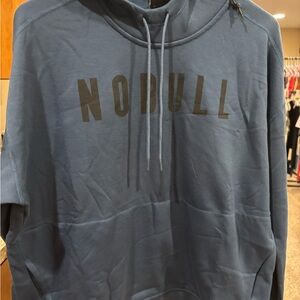 NWT NOBULL Pullover Hoodie in Slate Blue w Kangaroo Pocker